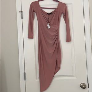 Missguided Asymmetrical Midi Dress